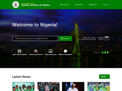 UI Redesign of www.nigeria.gov.ng