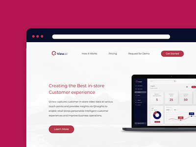 QView - Website analytics data design ui ux video
