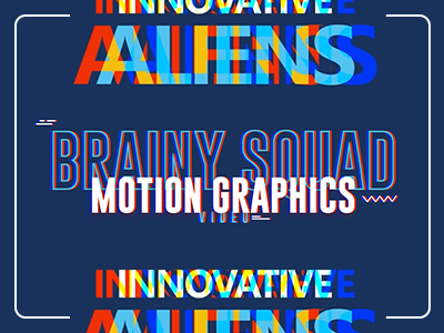 Brainy Squad Motion Graphics Video brainy squad efter effects illustrator motion graphics social media typography video