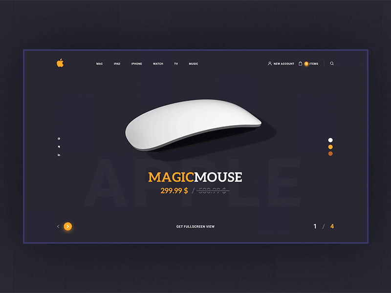 Magic mouse landing page