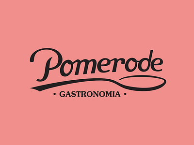 Pomerode Gastronomia buffet colher gastronomia logo logo design pomerode spoon