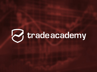 Trade Academy Logo academy market school shield stocks trade