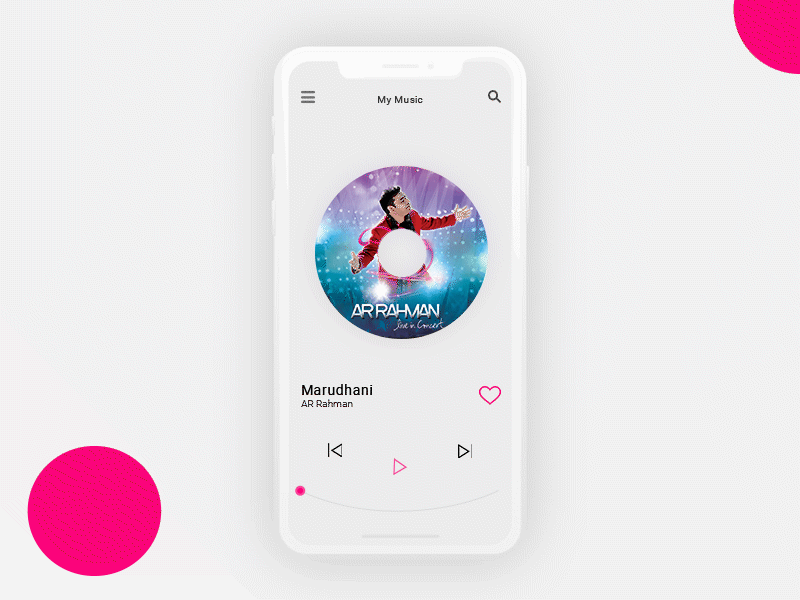 Music Player after effect animation dribbbble gif graphic design motion animation