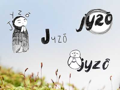 Jizō Logotype 2/2 adobe bordeaux brand branding company design drawing illustration illustrator japan jizo logo logo design logotype nature new logo sketch statue theater theater company