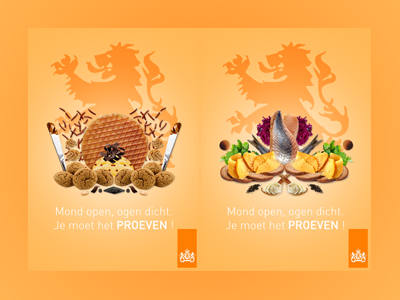 Dutch Poster campaign country delicious design dutch food netherlands orange poster print travel yummy