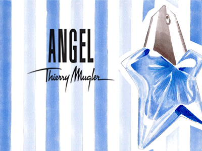 Copic markers rough angel art blue copic drawing fashion fragrance glamour markers parfum rough thierry mugler