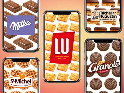 Food App app application biscuits brand chocolate cookie design food food app smartphone ui ux