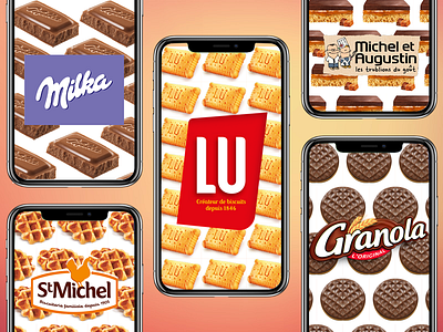 Food App app application biscuits brand chocolate cookie design food food app smartphone ui ux