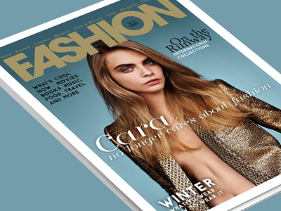 Magazine Print adobe cara delevingne cover digital fashion magazine mode model print process wip