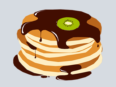 Kiwi pancake adobe art crepe digital drawing food green kiwi lasso love pancake photoshop tool yummy