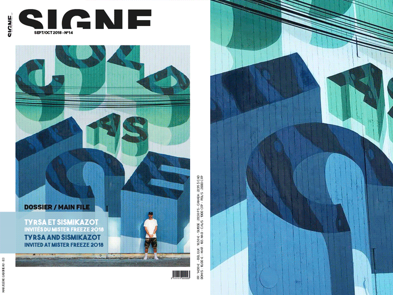 Magazine adobe art articles artists cover english french identity indesign languages layout magazine magazine cover press presse street art typographie