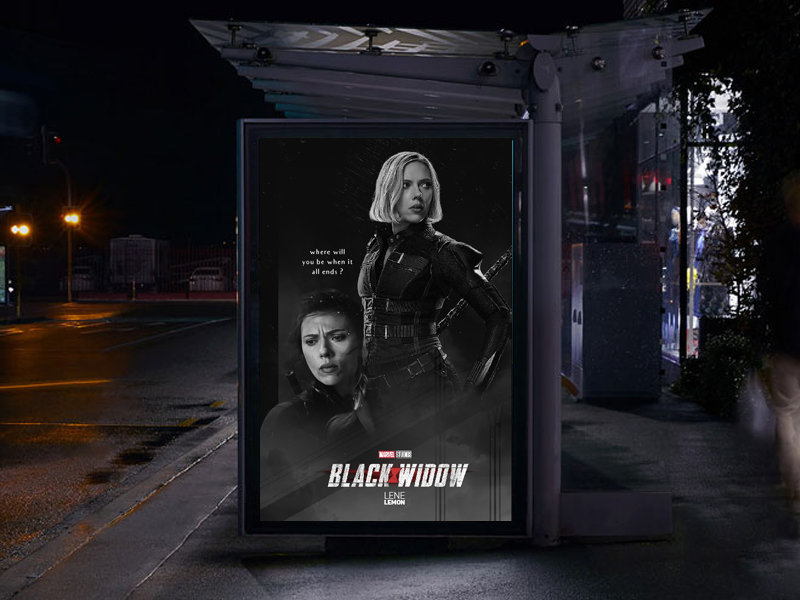 Movie poster action adobe alternative movie poster art avengers black and white black widow dark digital edit graphic marvel movie movie poster natasha romanoff photomanipulation photoshop poster spy women