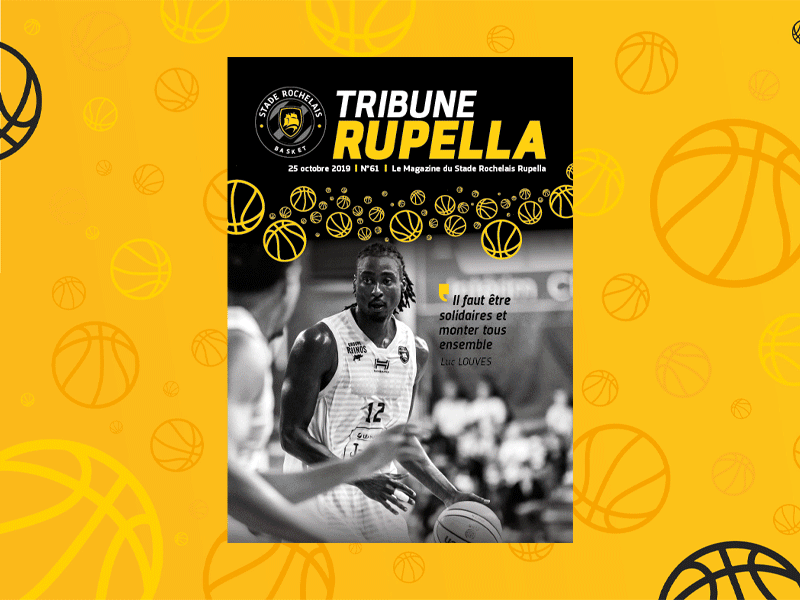 Stade Rochelais Rupella Magazine 2/2 adobe adobe indesign art article ball basket basket ball digital indesign magazine magazine layout sport sport magazine team team sport