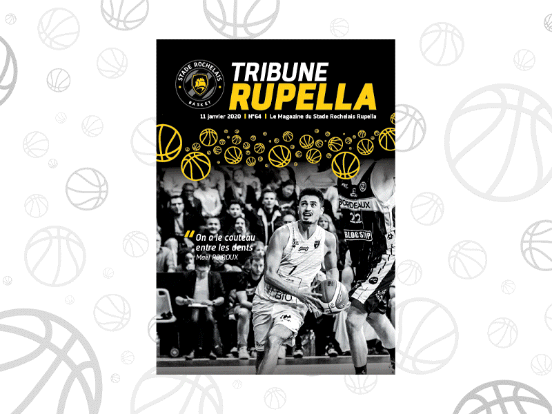 Stade Rochelais Rupella Magazine 1/2 adobe adobe indesign art article baket ball ball digital indesign magazine sport sport magazine team team sport