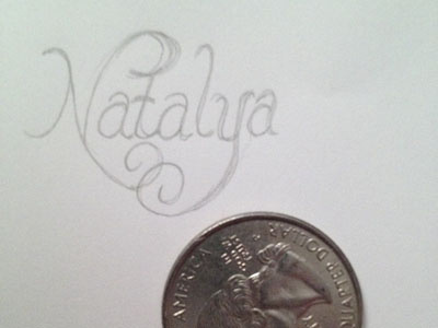 Natalya Sketch 00 doodle hand drawn lettering sketch typography