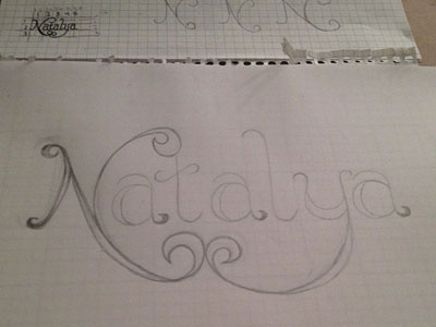Natalya Sketch 02 doodle hand drawn lettering sketch typography