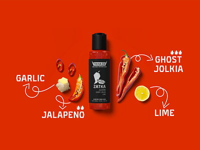 Tikha Co. Branding & Packaging ad advertisement branding chilli design food hot hot sauce illustration india logo minimalism packaging sauce type typography vector