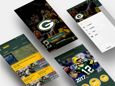 Packers Concept Design App android app concept mobile ui