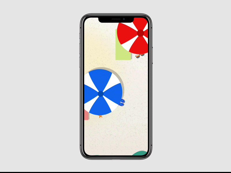 Animation Beach Screen adobe xd animation app concept design mobile motion design ui