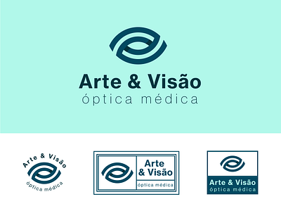 Arte & Visao logo abstract arte eye logo optical symbol visao