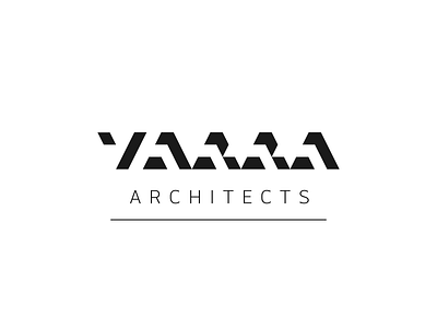 Yarra Logo architects custom wordmark logo