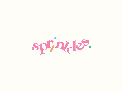 Sprinkles logo - Thirty Logo Challenge cakes cutelogo design food foodlogo graphicdesign icecream logo logo design sprinkles thirtylogos thirtylogoschallenge