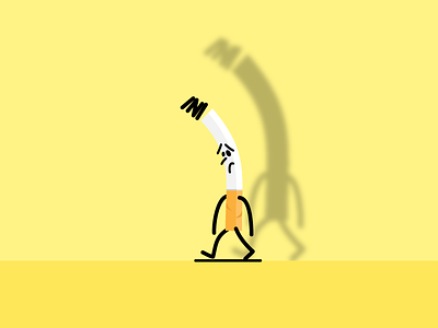 Depression cigarette cigarette depression design illustration illustrator salva vector yellow