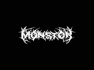 Monstor / Metal Logo death metal handdrawn handdrawntype lettering metal logo music logo typography