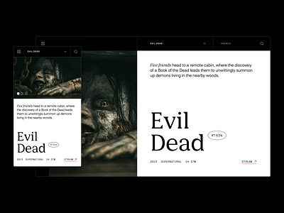 Horror / Evil Dead horror horror art horror movie movie app movie website