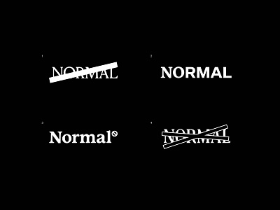 Normal logo design logo options logos logotype normal normal logo quarantine typedesign typeface typography
