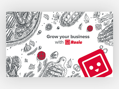 Rosie branding concept identity illustration pattern texture