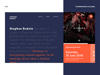 Stephan Bodzin, Thunderdome #007 bay state design shop boston bsds landing page portfolio ui ux visual web website