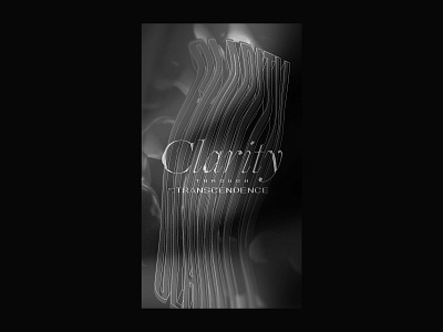 Clarity Through Transcendence chrome type jewelry poster a day poster art poster design