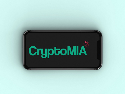 Crypto Mia Logo art branding design illustration art logo vector