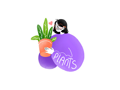 Plant Mom 2d branding branding illustration character design clean face flat flat art flat illustration graphic minimal minimal illustration plant vector vector art web illustration