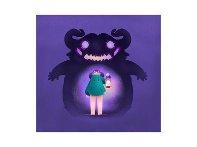 Monsters in the Dark 2d branding branding illustration character design clean face flat flat art flat illustration graphic minimal minimal illustration vector vector art web illustration