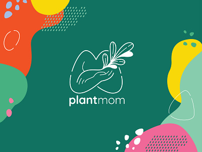 Plant Mom Logo V1 2d branding branding illustration clean flat flat art flat illustration graphic graphic design logo marketing minimal minimal illustration plants vector vector art web illustration