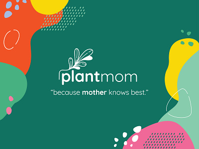 Plant Mom Logo V2 2d branding branding illustration clean flat flat art flat illustration graphic logo marketing minimal minimal illustration plant vector vector art web illustration