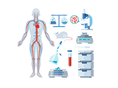 Scientific Graphics graphic icons illustration medical vector