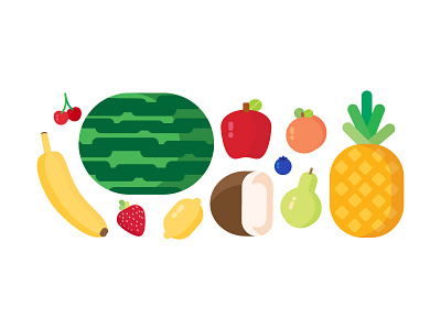 Delicious Fruit Graphics food graphic icons illustration vector