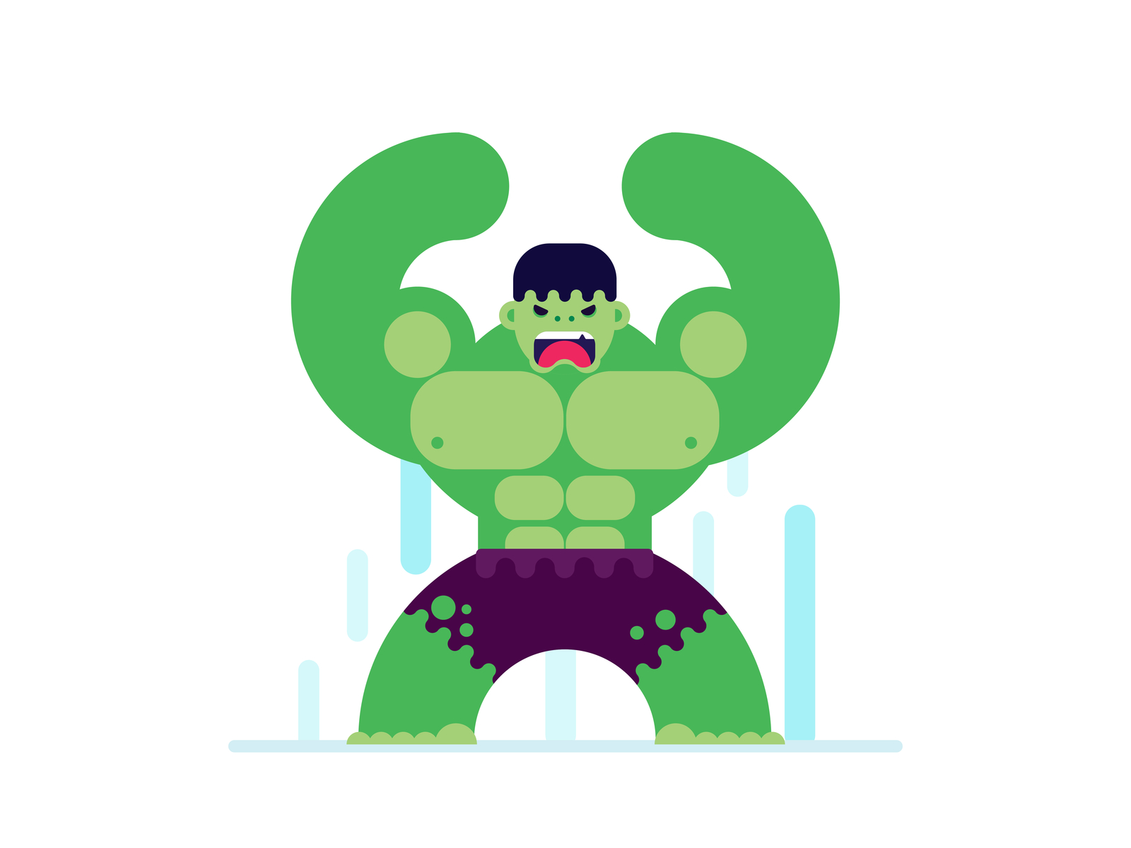 Hulk Smash! by Molly Kate Jubril on Dribbble