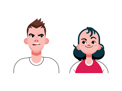 Siblings branding character character design cute design flat graphic illustration vector vector art