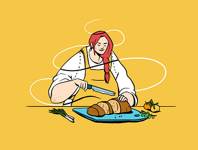 Cutting Carbs branding character character design design flat food graphic illustration yum