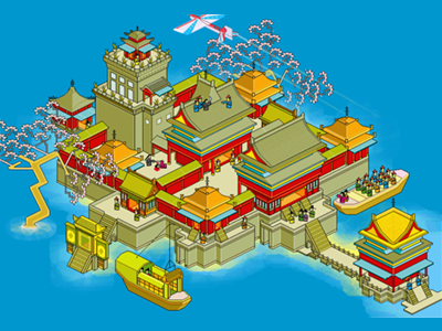chinese castle pixel