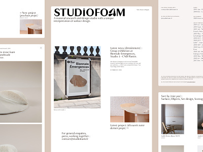 Overview STUDiOFOAM - Design Studio branding design logo website