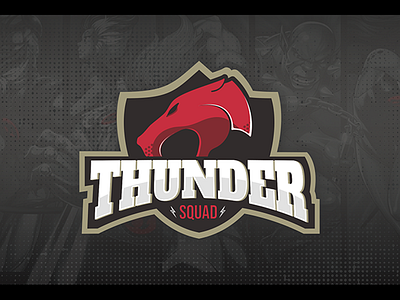 Thunder Squad Logo agile brand team branding identity logo logotype spotify squad thunder thundercats wordmark