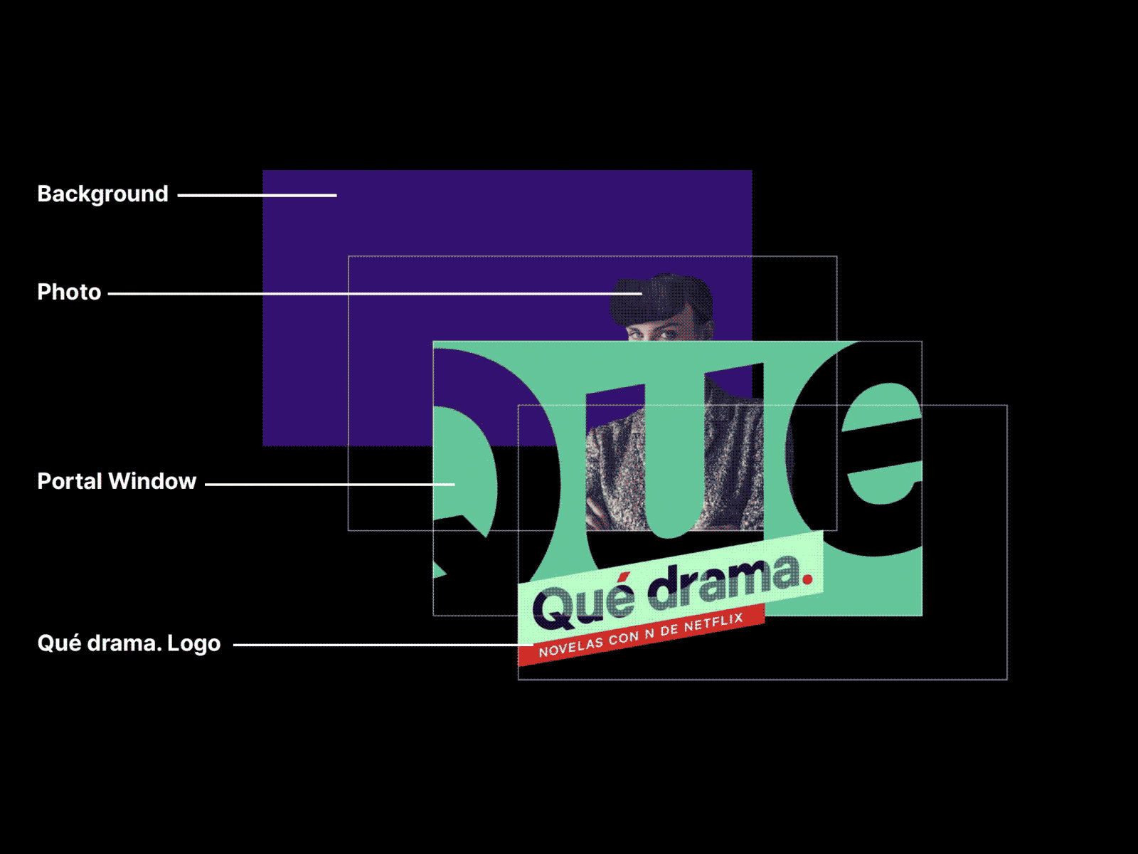 Netflix / Qué drama. branding design dope entertainment leibow logo marketing netflix ooh tv typography ui