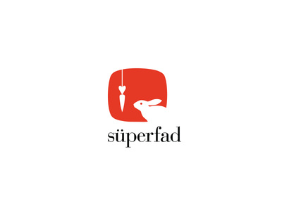 Logo / Superfad purple typography rep superfad representation branding logo design