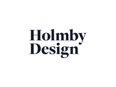 Logo / Holmby Design purple typography leibow mo holmby interior branding logo design