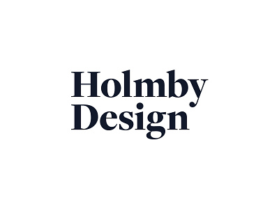 Logo / Holmby Design branding design holmby interior leibow logo mo purple typography